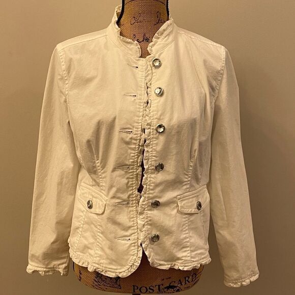 Christopher & Banks blazer Crystal buttons Sz S - Picture 1 of 9